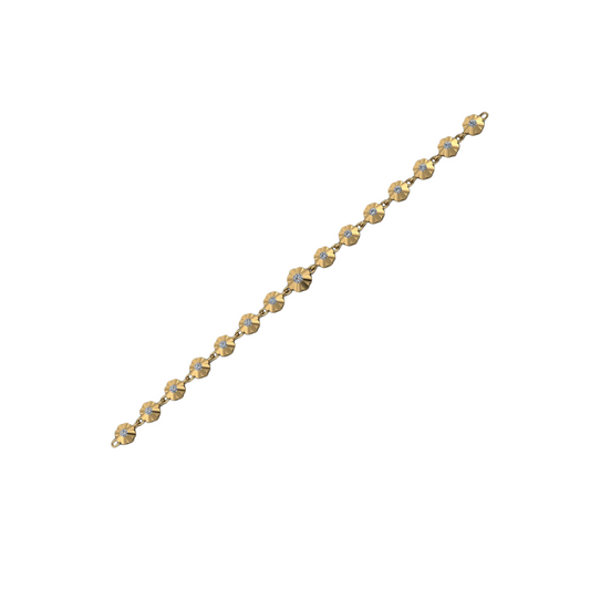 Daisy Scalloped Tennis Bracelet