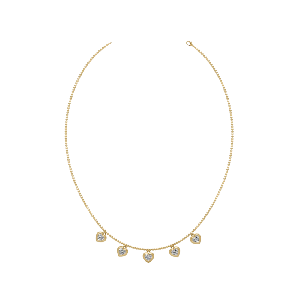 Bezel Heart Diamonds Choker – Henri Noël