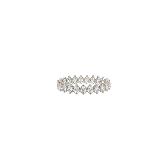 Stackable Pear Diamond Eternity Band – Henri Noël