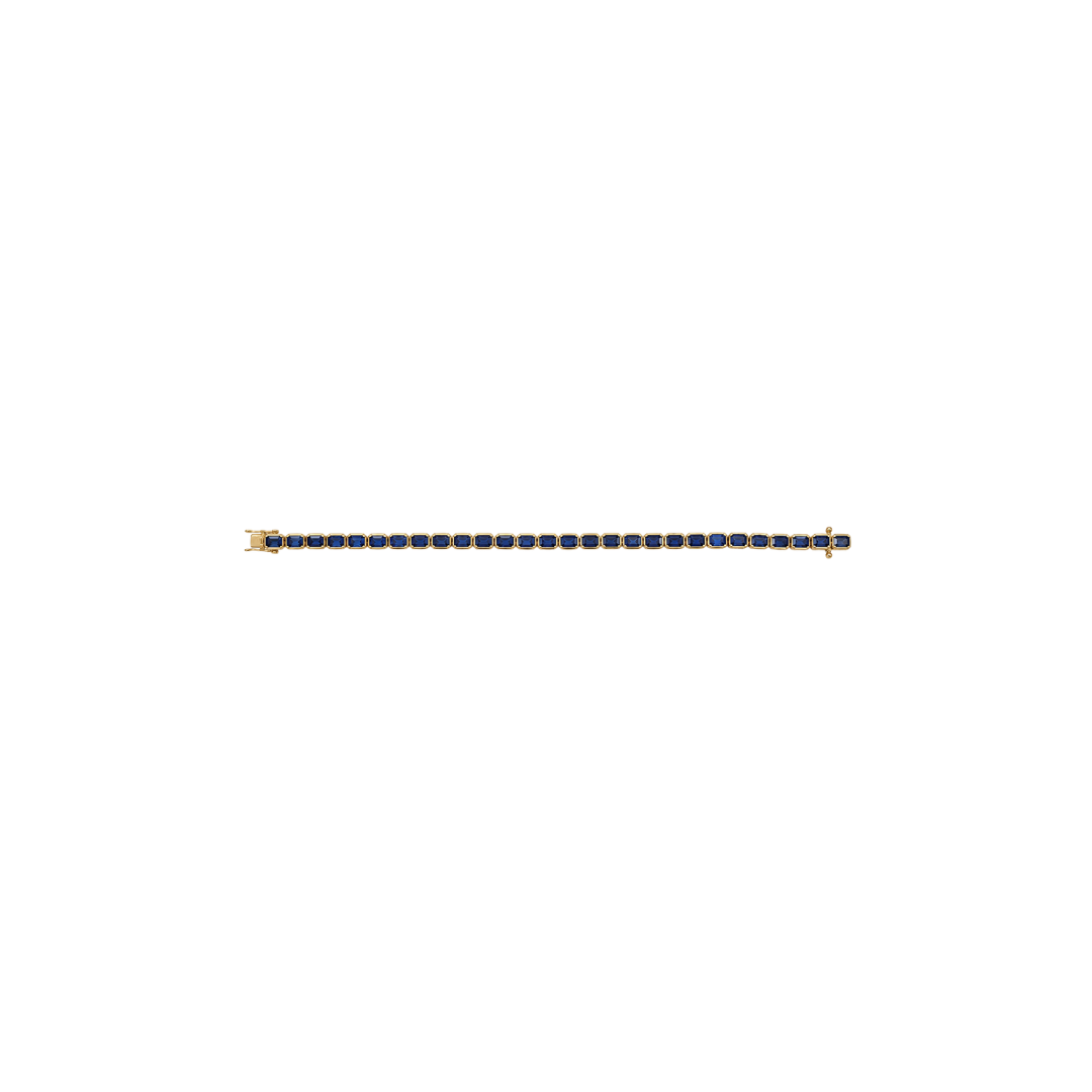 Blue Sapphire Tennis Bracelet – Henri Noël