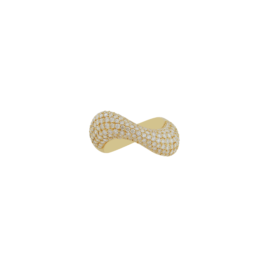 Diamond Pavé Wave Ring