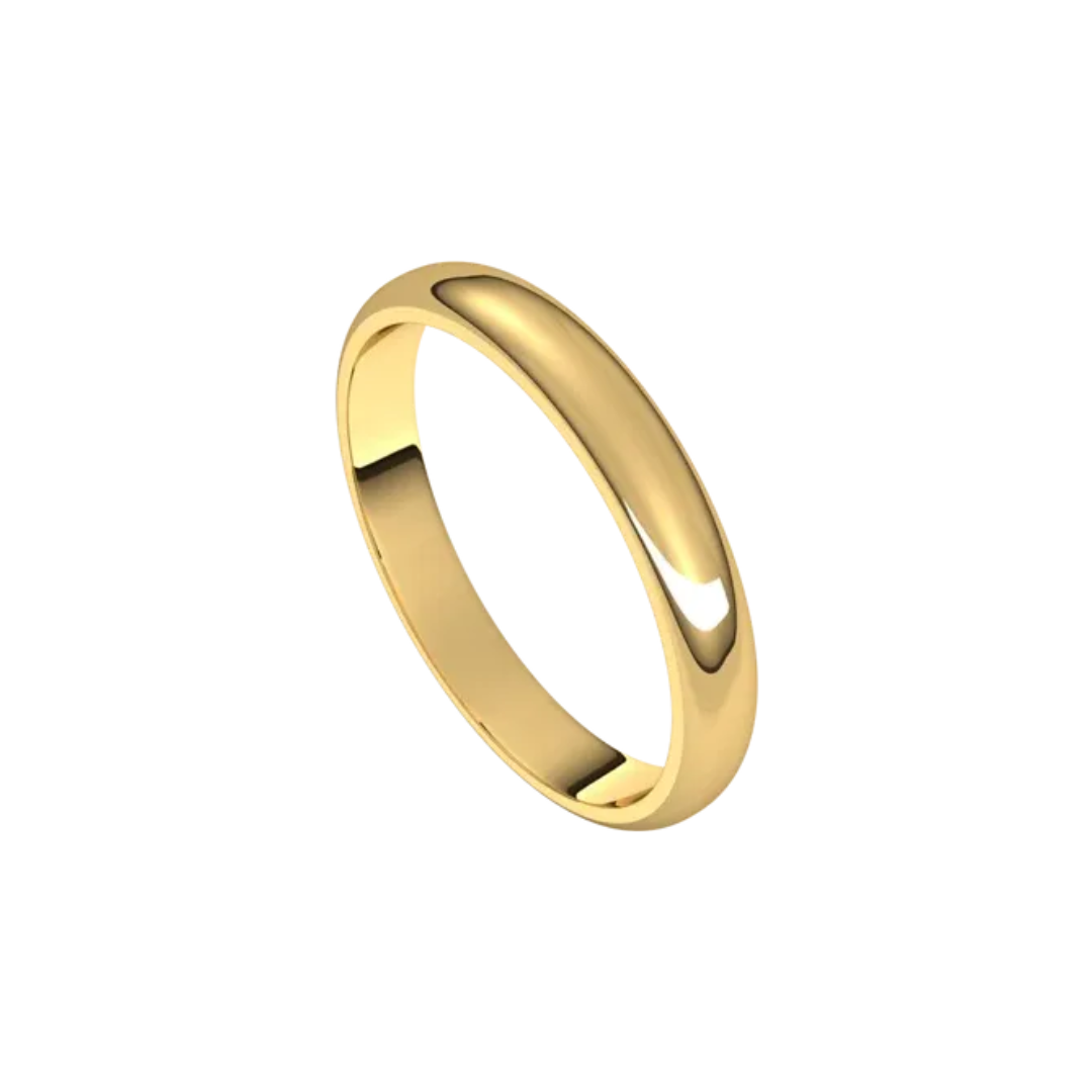 18K Classic Yellow Gold Band – Henri Noël