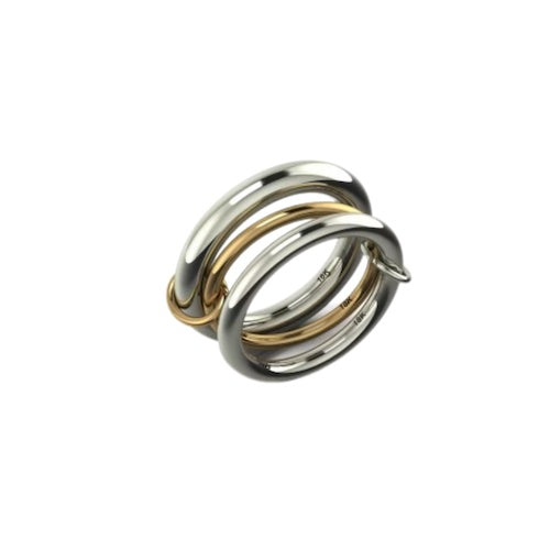 18K Gold Large Trinity Ring – Henri Noël