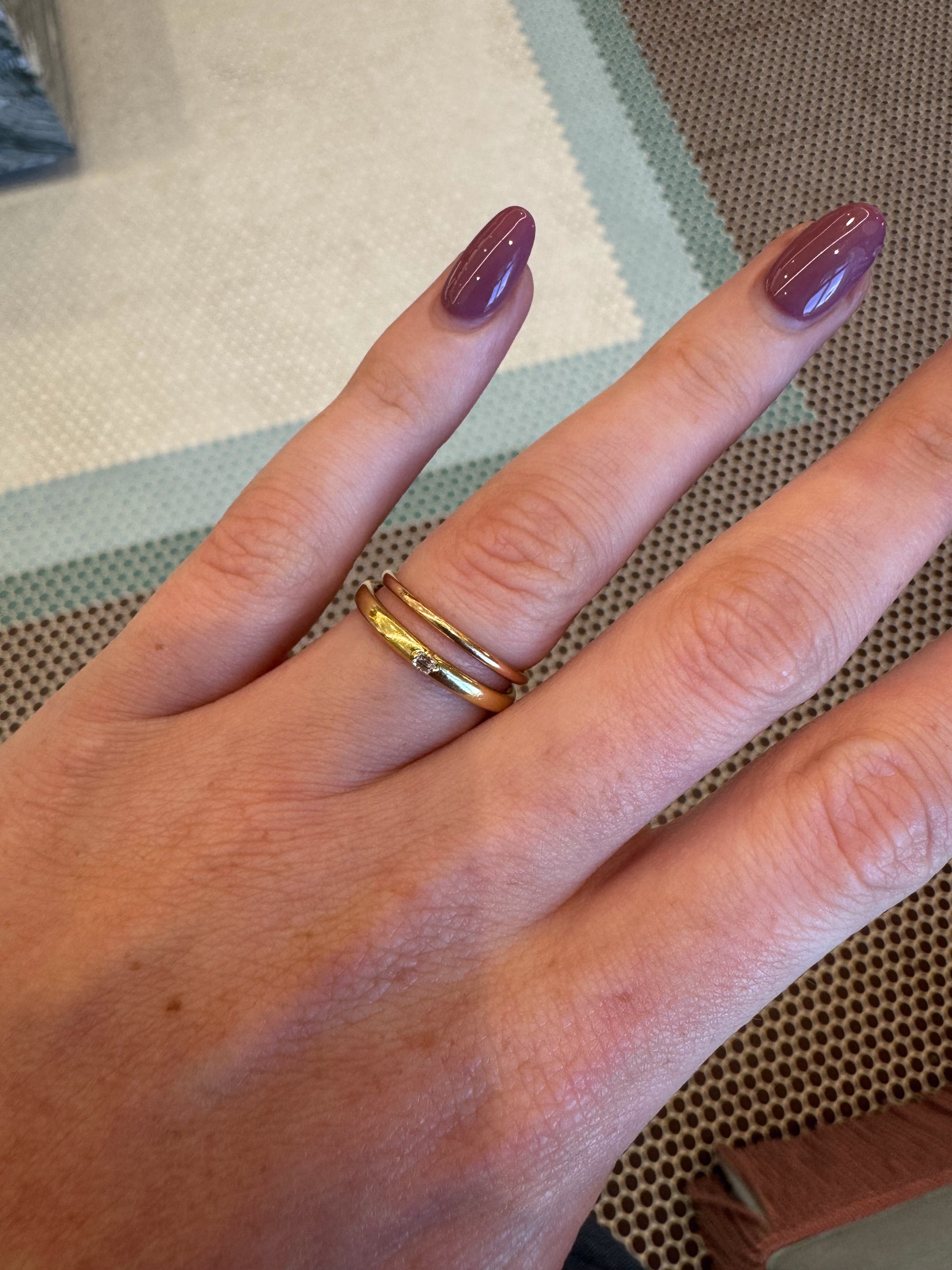 18K Gold Small Trinity Ring – Henri Noël