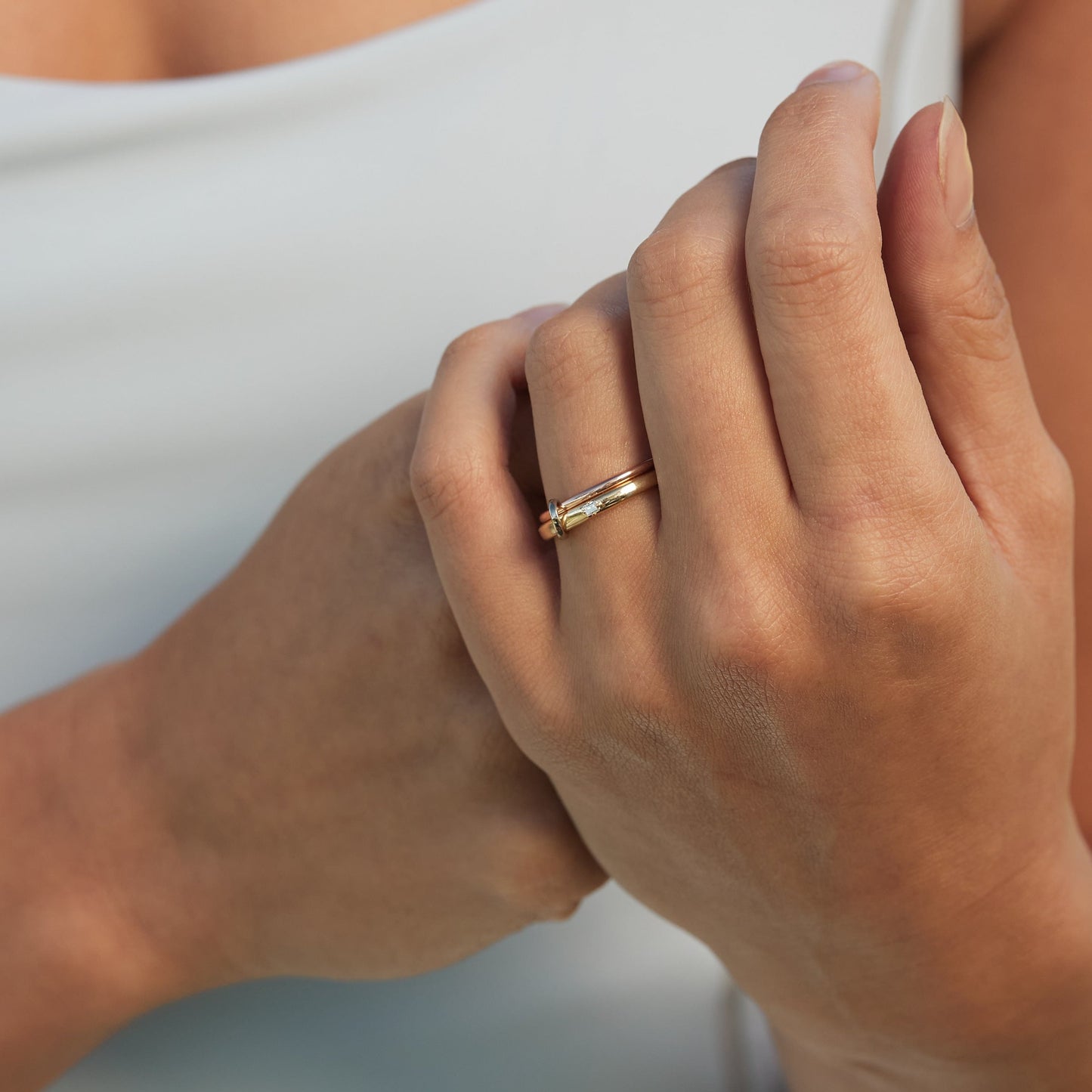 18K Gold Small Trinity Ring – Henri Noël