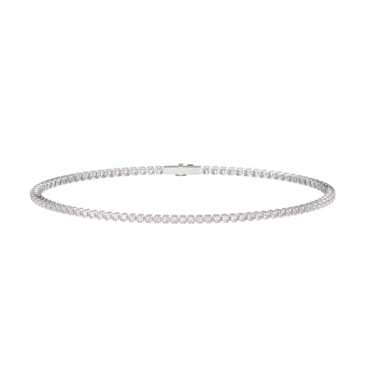 18k White Gold 1.07ct Diamond Tennis Bracelet