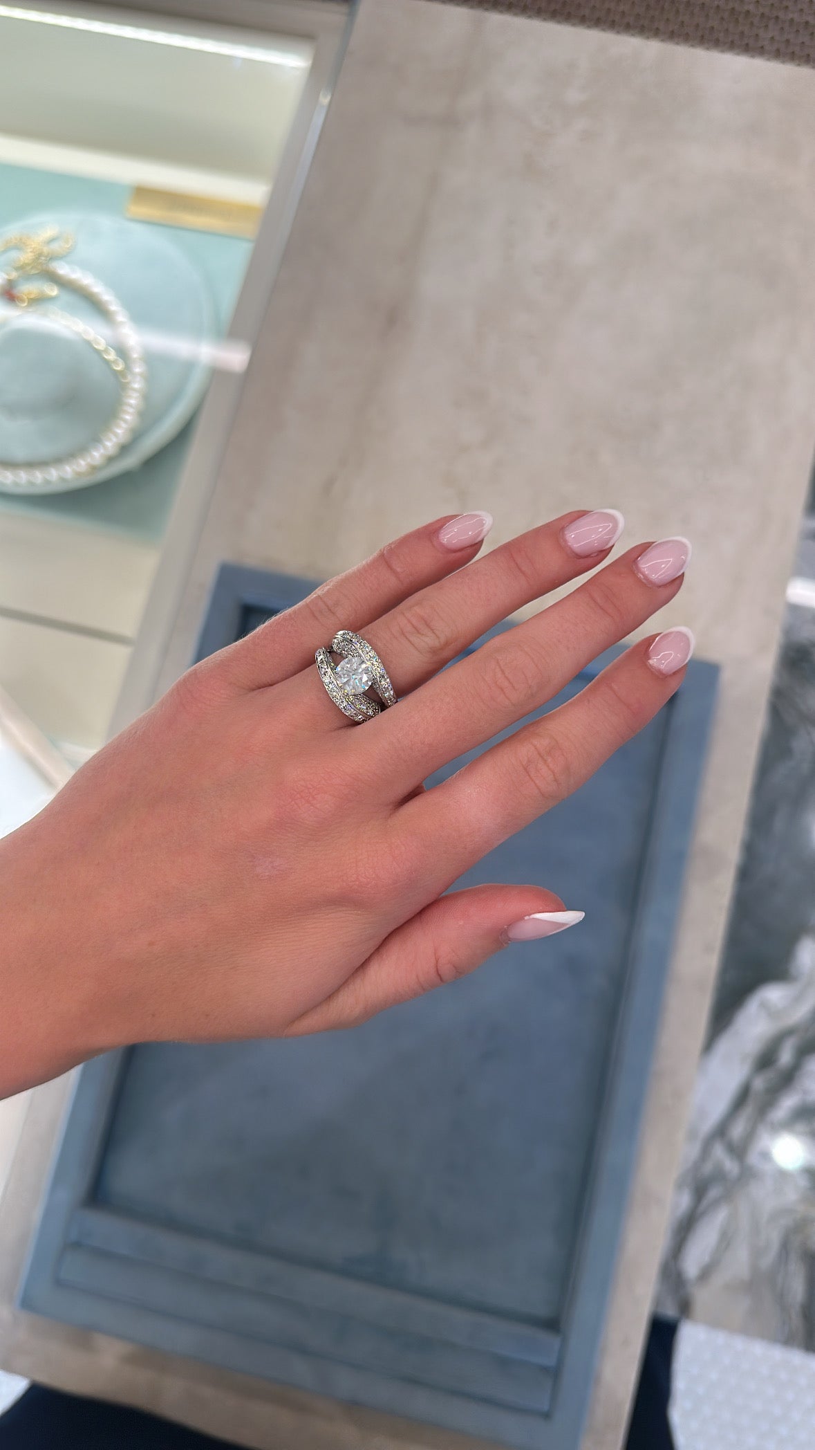 Diamond Crossover Ring