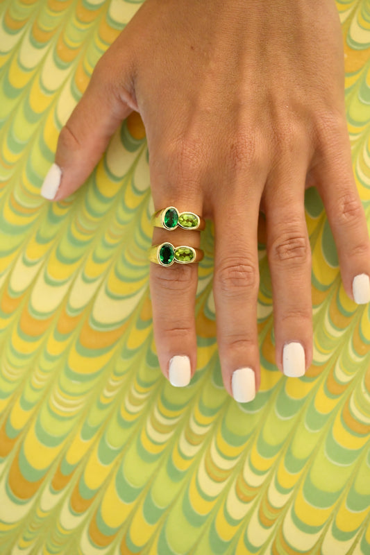 Matcha Milkshake Gemstone Ring