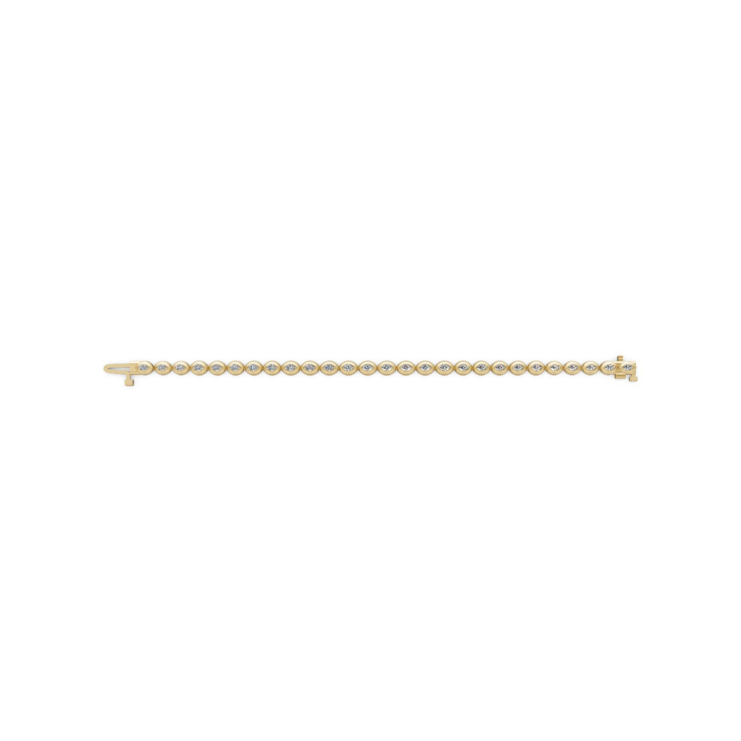 Marquise Bubble Diamond Tennis Bracelet