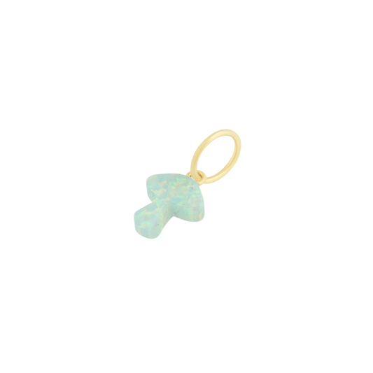 Opal Mushroom Charm