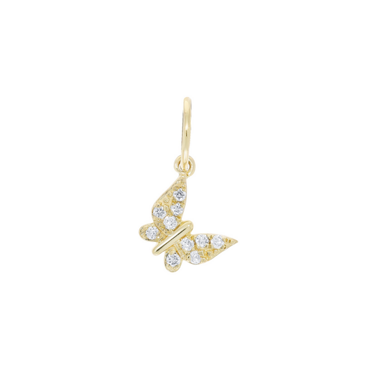Mini Diamond Butterfly Charm