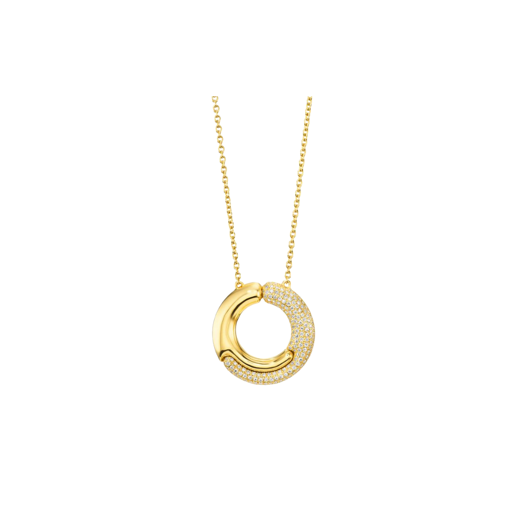 Pamela Zamore - Holos Circle Diamond Necklace