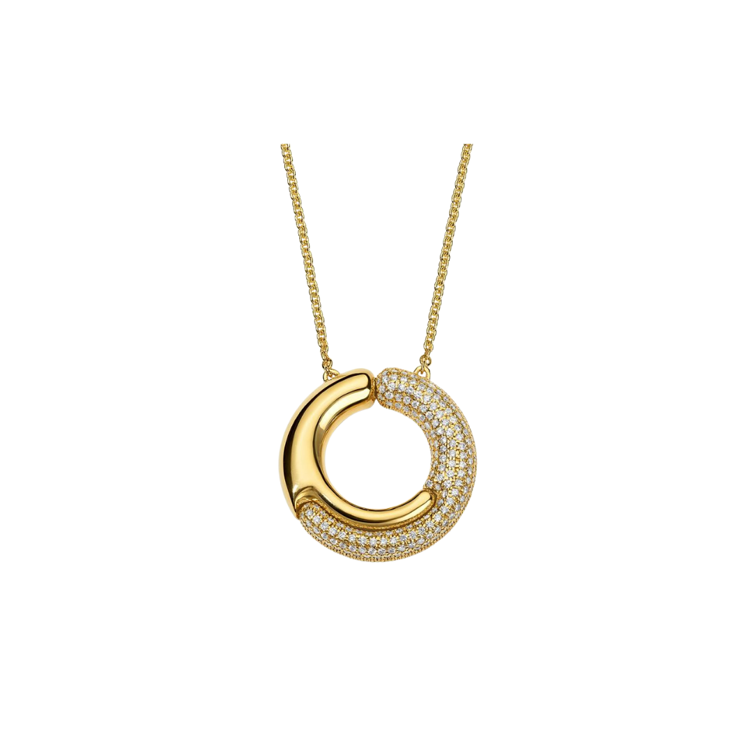 Pamela Zamore - Holos Circle Diamond Necklace