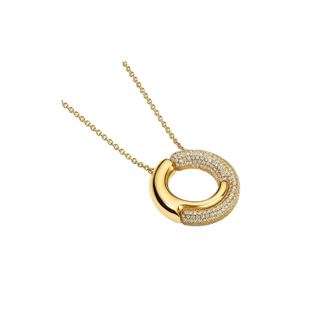 Pamela Zamore - Holos Circle Diamond Necklace