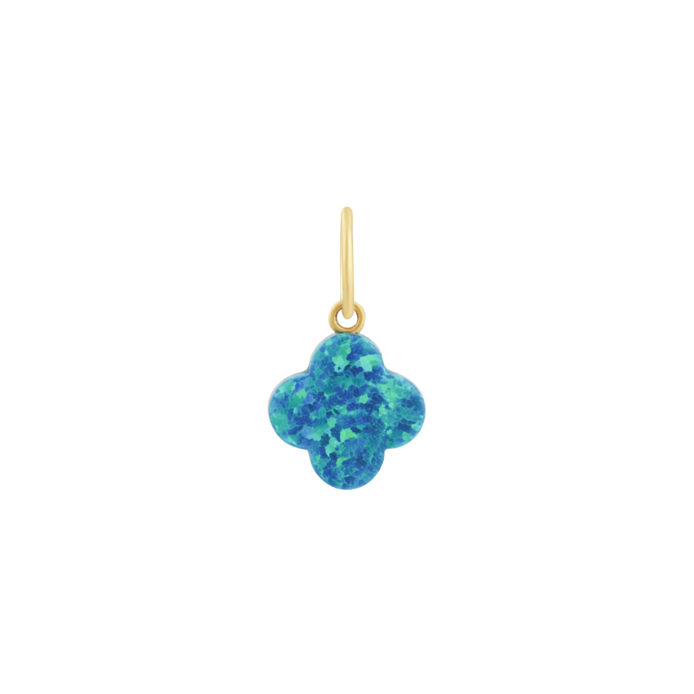 Opal Clover Charm