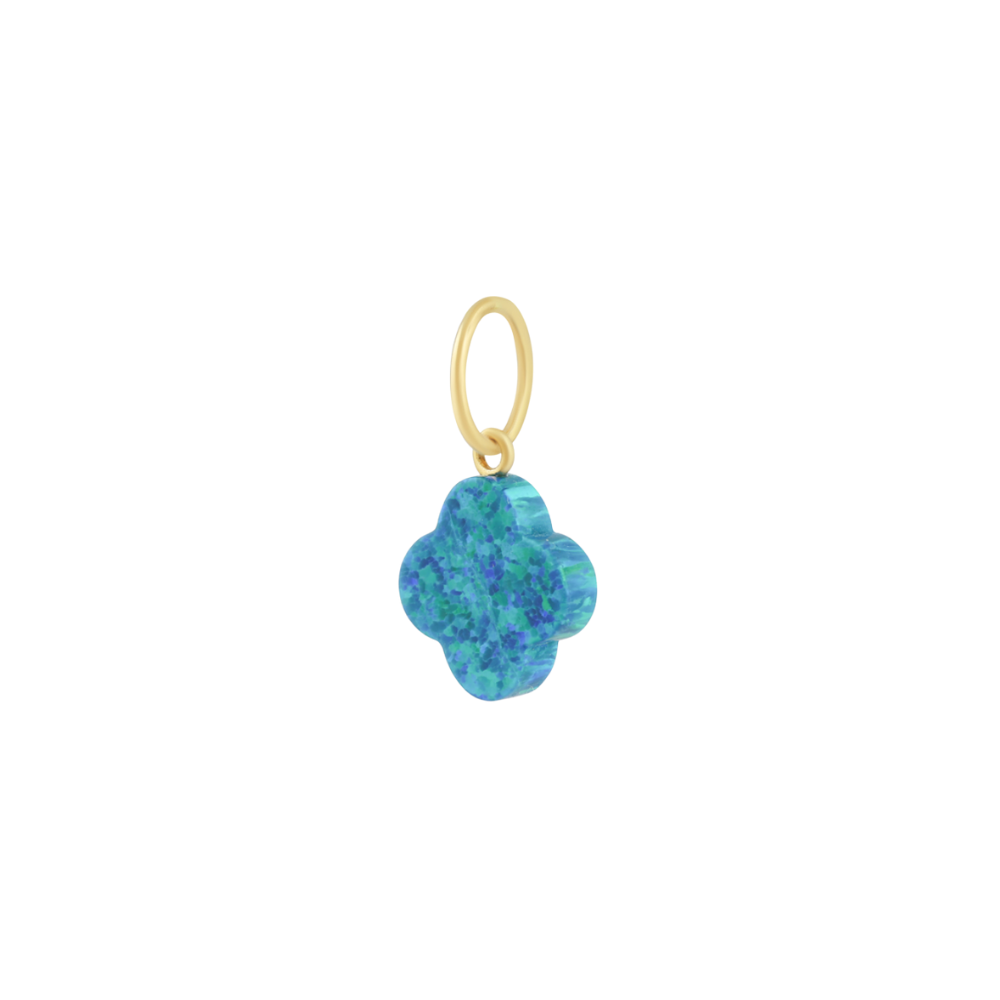 Opal Clover Charm
