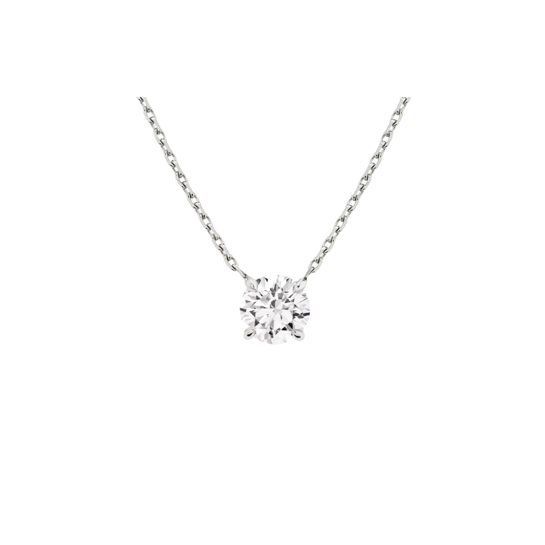 Adjustable Prong Diamond Necklace