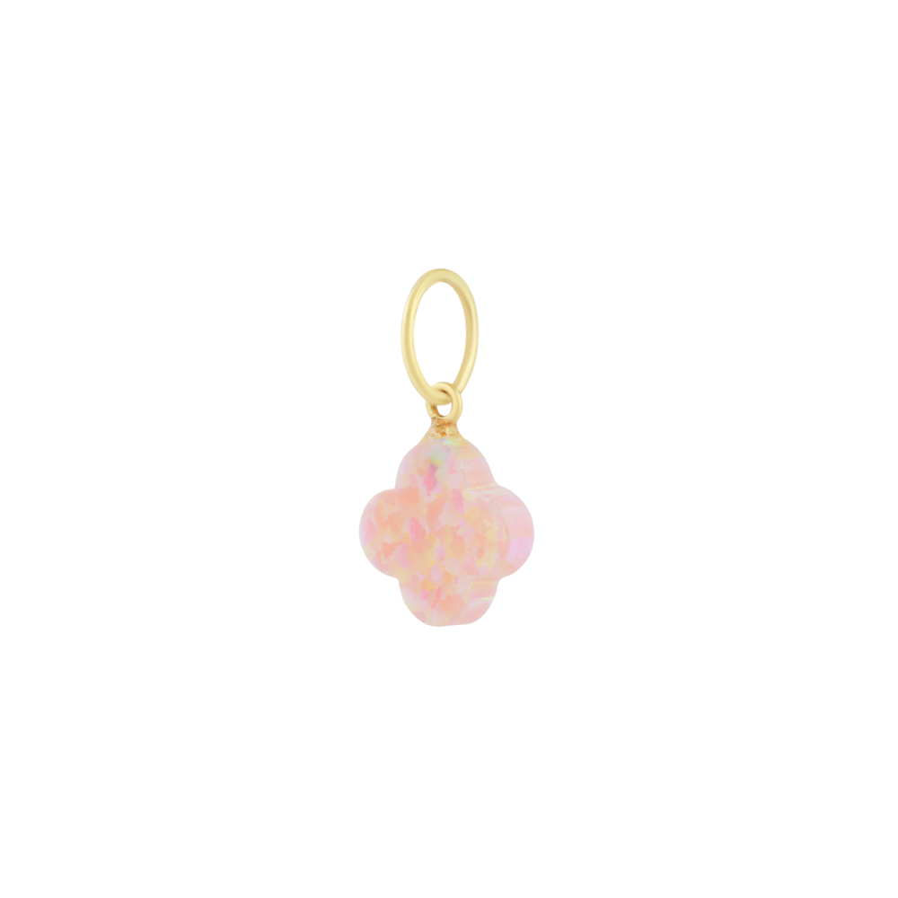 Opal Clover Charm