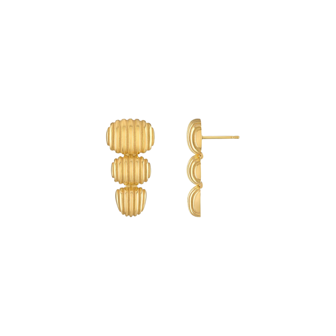Pamela Zamore - Isla Oval Taper Earrings