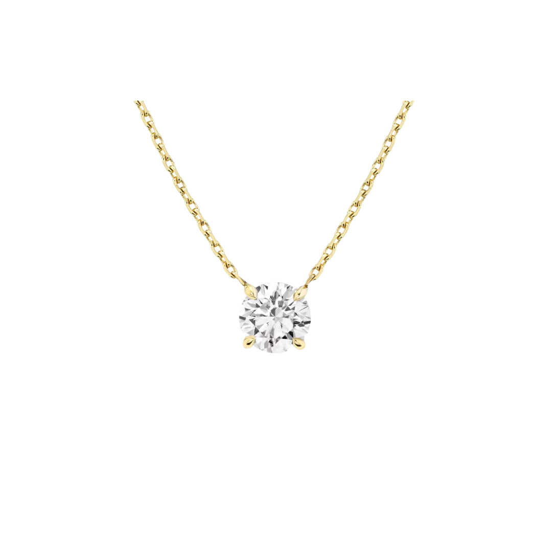 Adjustable Prong Diamond Necklace