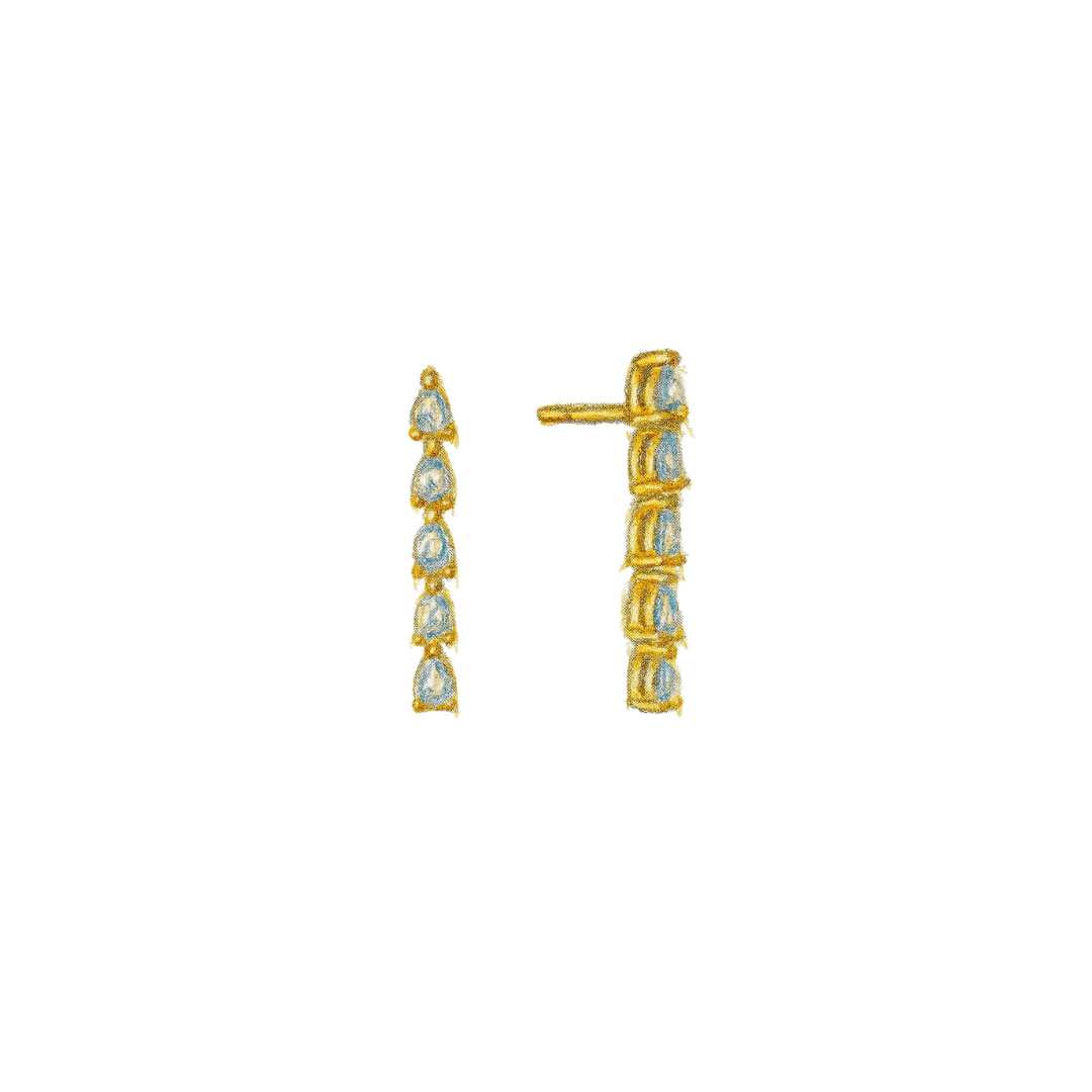 Pear Cut Diamond Drops