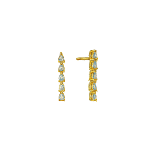 Pear Cut Diamond Drops