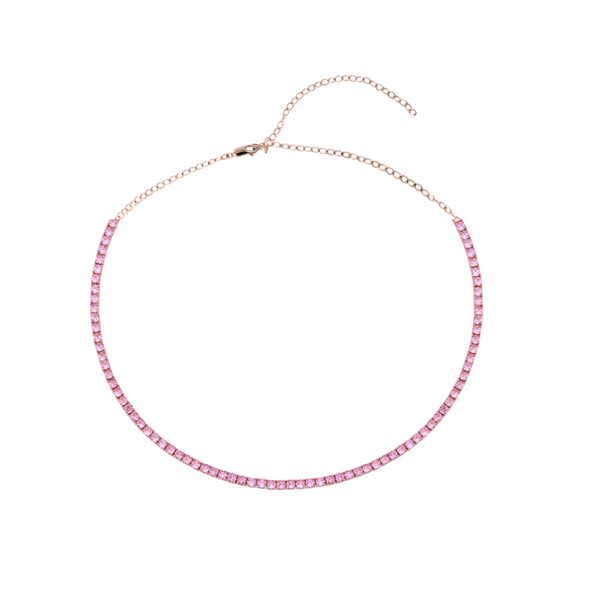 Pink Sapphire Tennis Choker – Henri Noël