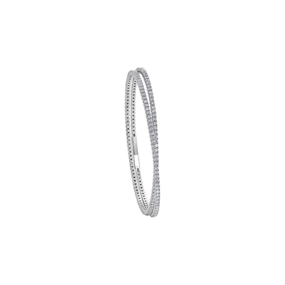 Double Wrap Flex Diamond Bangle