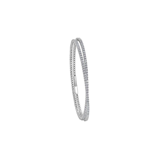 Double Wrap Flex Diamond Bangle