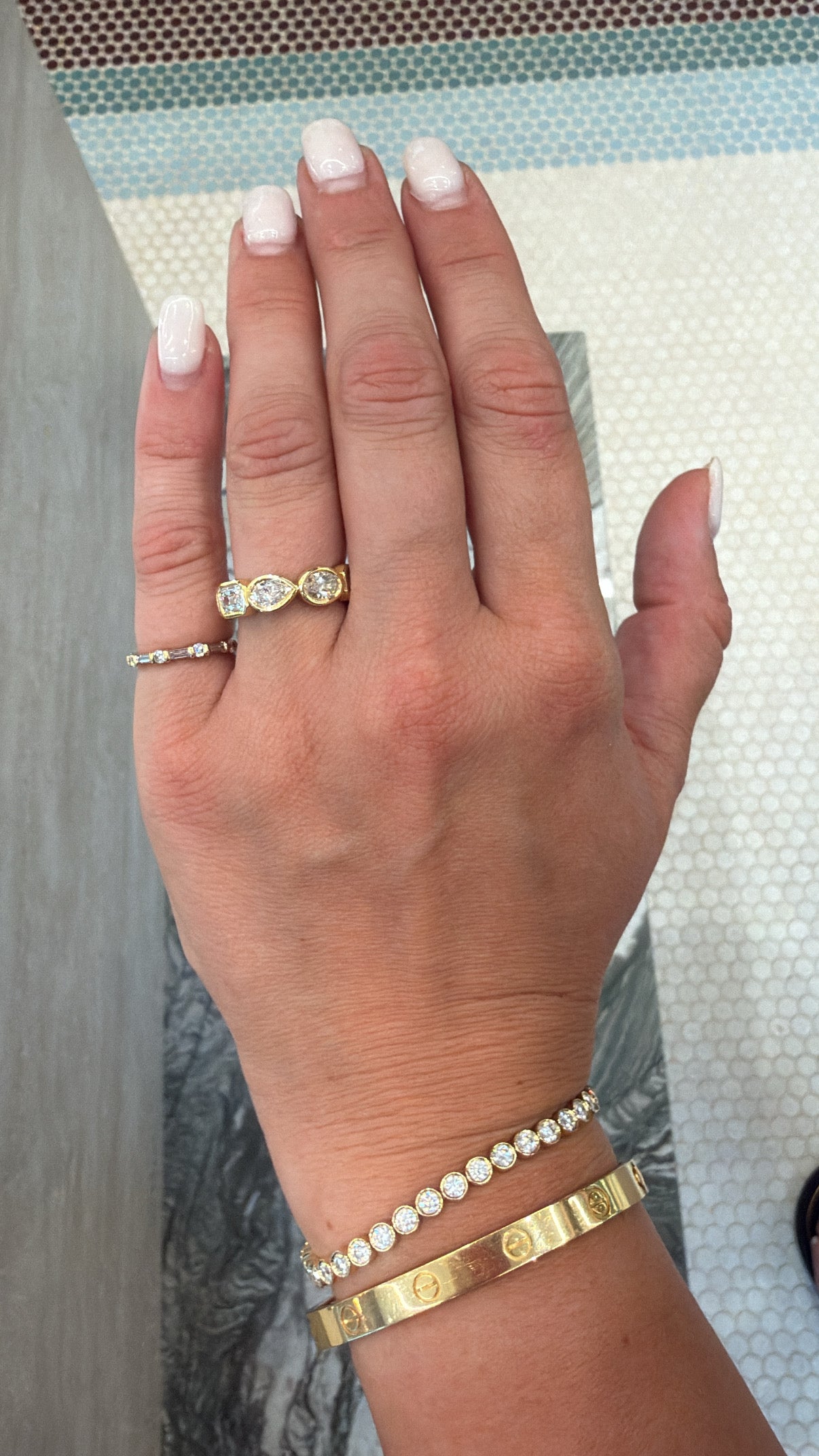 Chunky Bezel Diamond Eternity Band – Henri Noël