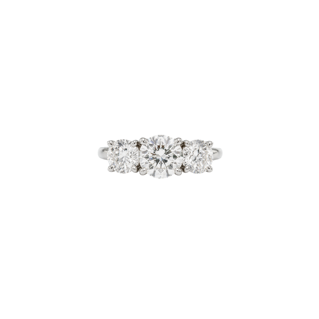 3 Diamond Engagement Ring – Henri Noël