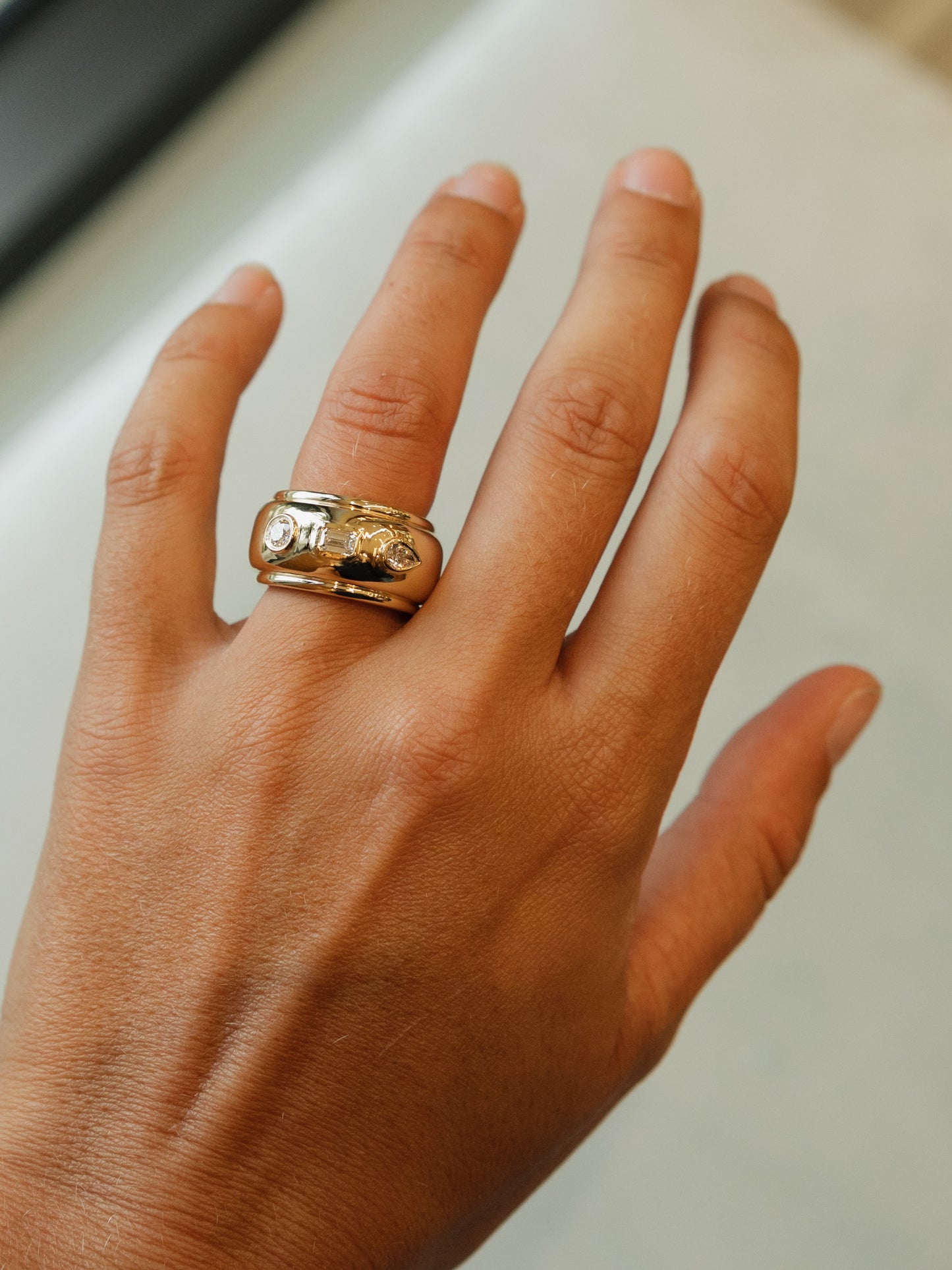 Diamond Bubble Oura Ring Cover – Henri Noël