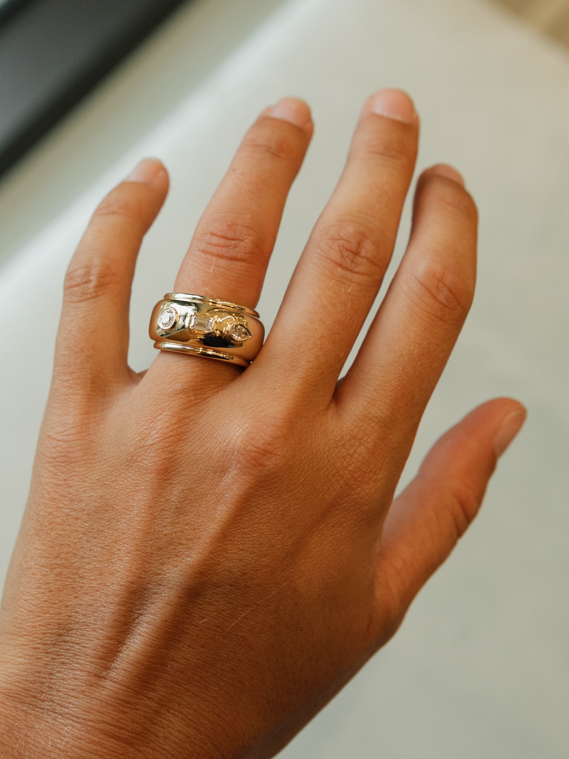 Diamond Bubble Oura Ring Cover – Henri Noël
