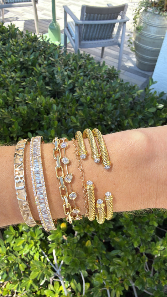 Estate David Yurman Cuff with diamonds