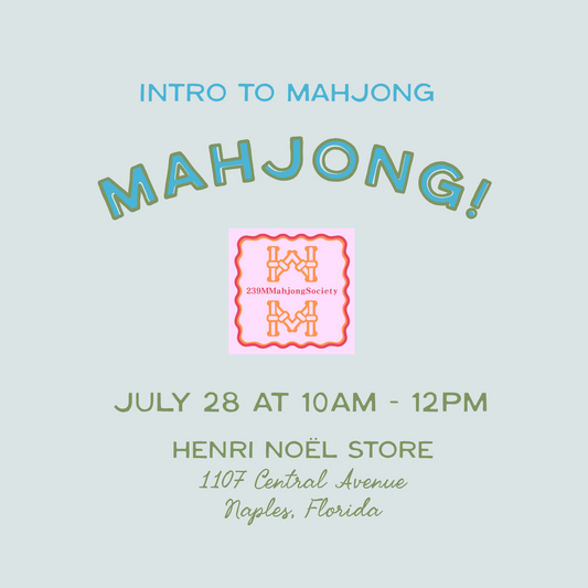 Intro to Mahjong Class - July 28 – Henri Noël