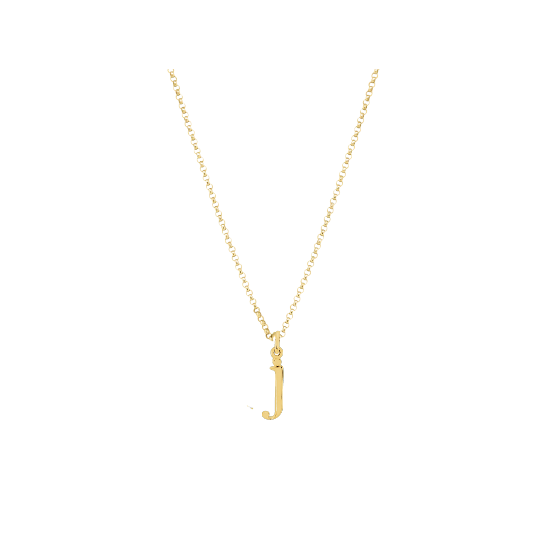 14k Initial Necklace