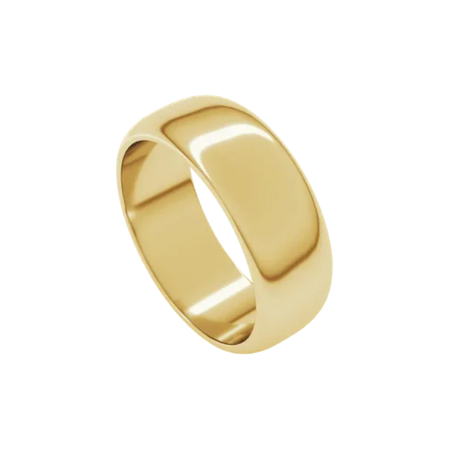 14K Classic Mens Yellow Gold Band
