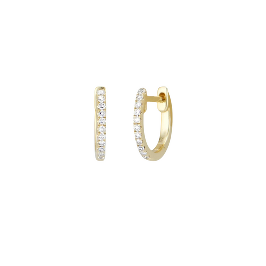 Mini Diamond Hoops