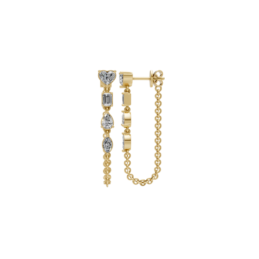 Fancy Shape Diamond Drop Earrings – Henri Noël
