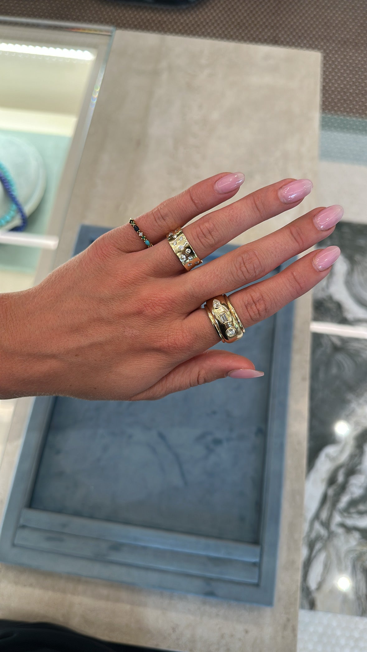 Sophie d'Agon- Gaia Ring 3 Turquoise