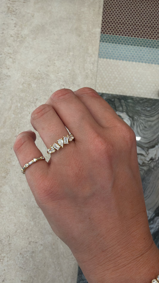 Fancy Shape Diamond Band – Henri Noël