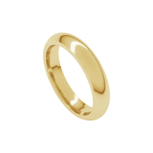 14K Mens Comfort Fit Yellow Gold Band