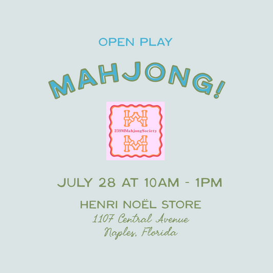Open Play Mahjong - July 28 – Henri Noël