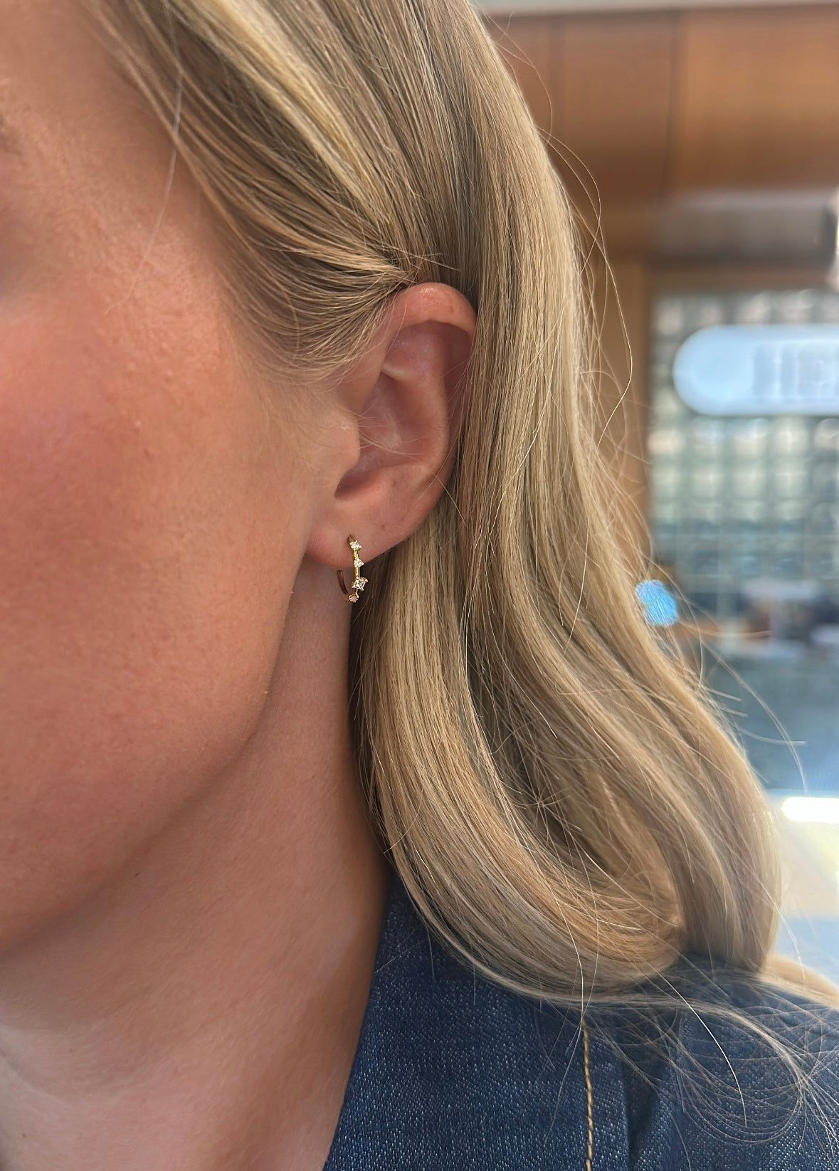Diamond Open Mini Hoops