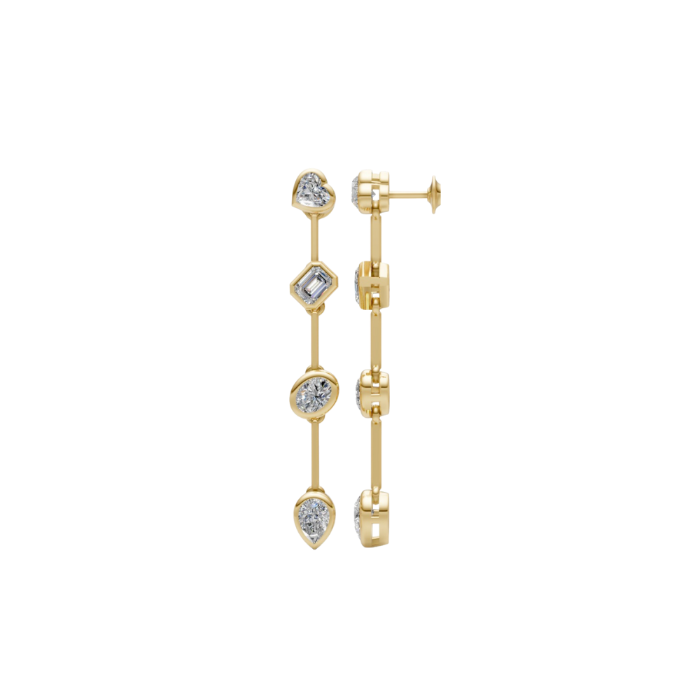 Fancy Shape Diamond Bezel Drop – Henri Noël