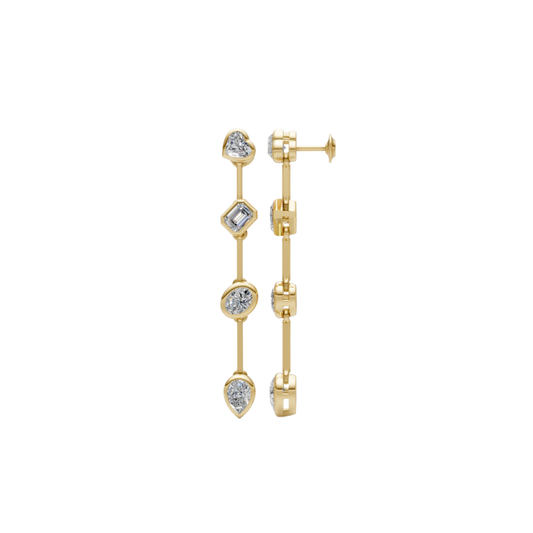 Fancy Shape Diamond Bezel Drop – Henri Noël