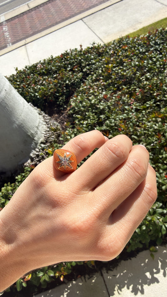 Selim Mouzannar - Aïda Orange Pinky Ring – Henri Noël
