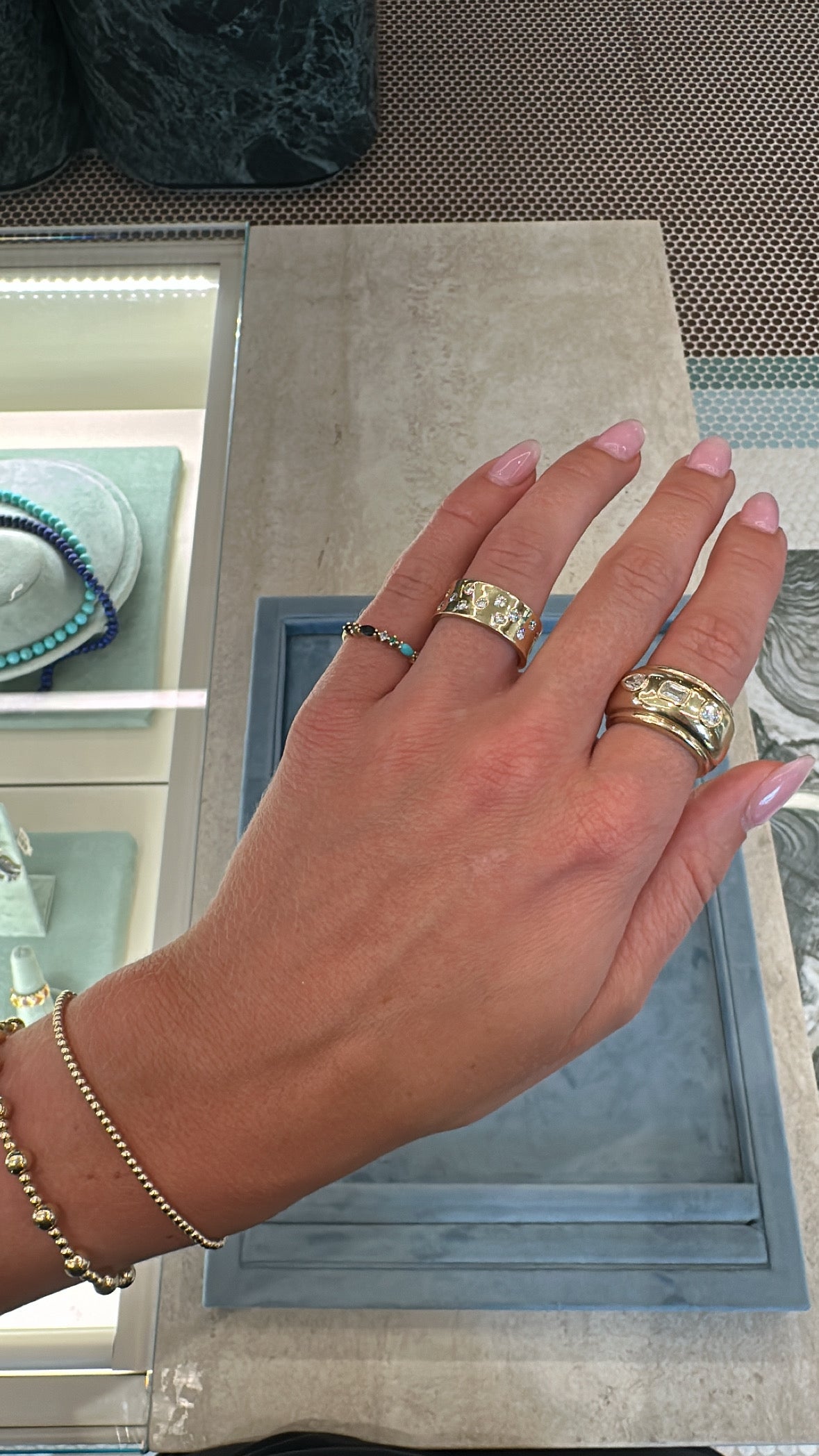 Sophie d'Agon- Gaia Ring 3 Turquoise
