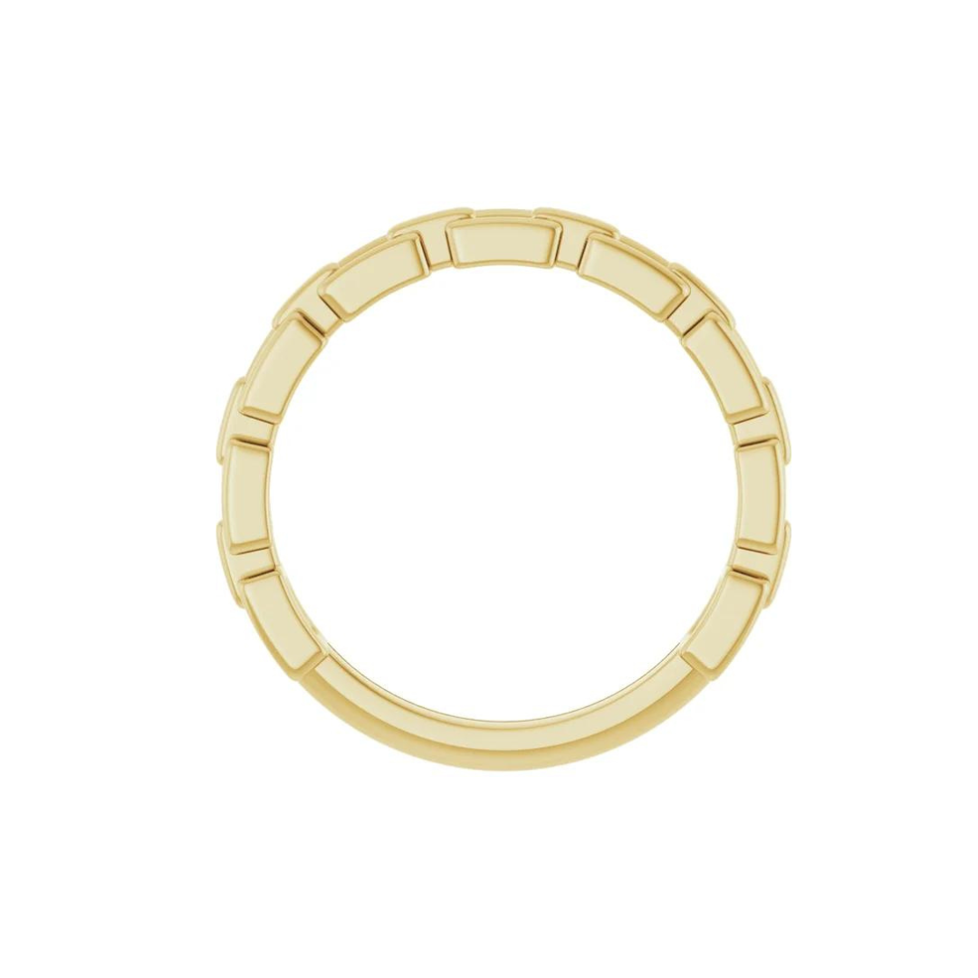 14K Gold Link Ring