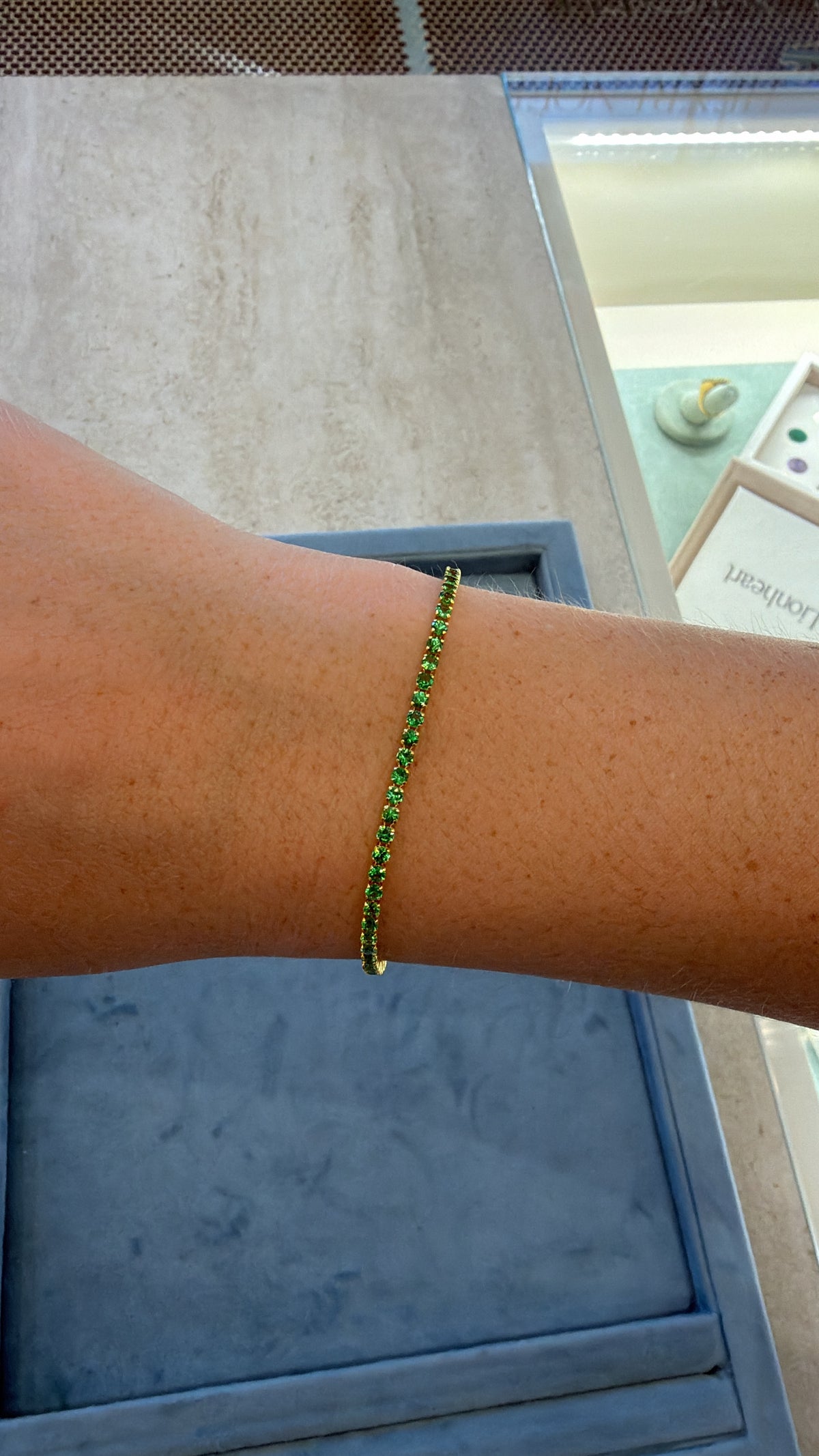Green Tsavorite Tennis Bracelet